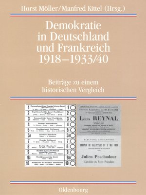 cover image of Demokratie in Deutschland und Frankreich 1918-1933/40